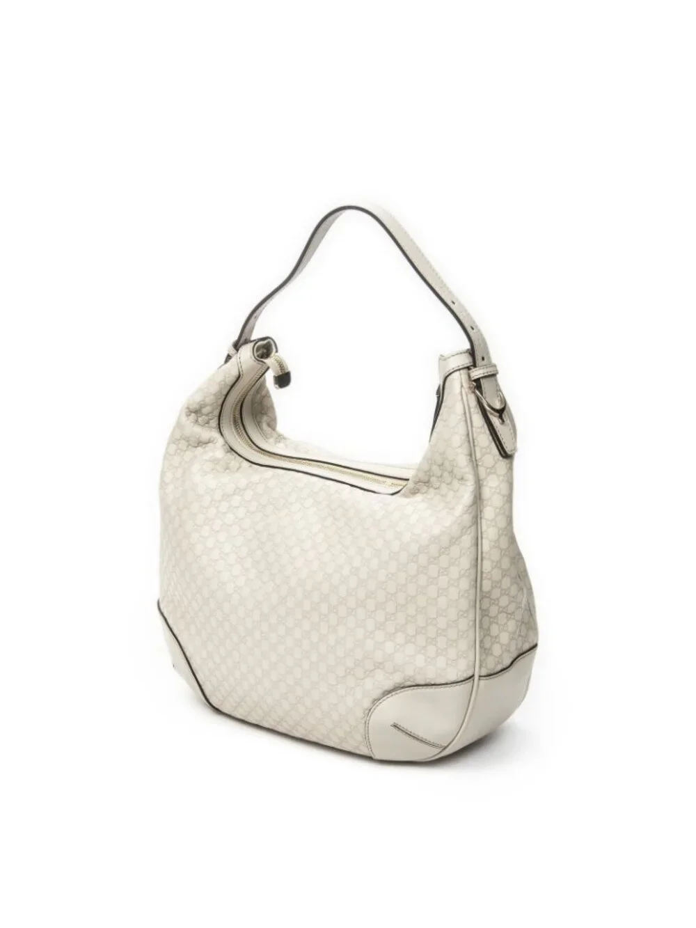 Gucci Nice Hobo Ivory Micro Guccissima Leather